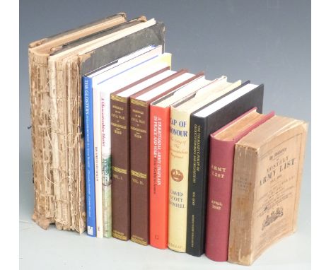 A collection of military interest books to include the Yeomanry Cavalry of Gloucestershire &amp; Monmouth, Cap of Honour firs