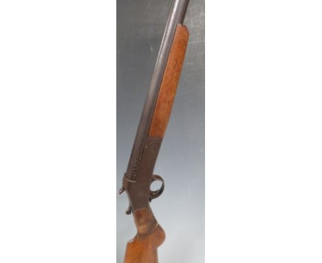 S.Young &amp; Sons of Misterton, Somerset 16 bore single barrelled shotgun with semi-pistol grip and named 32 inch barrel, ov