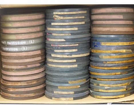 Approximately 45 9.5mm multi-reel cine films comprising 'Vagabond Queen' (3), Count of Monte Cristo (2), 'The Portrait' (3), 
