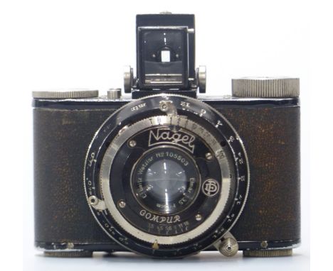 Nagel Pupille vintage 127 camera with Leitz Elmar 1:3.5 5cm lens no 105503