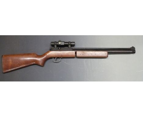 Sharp Innova II .22 air rifle with Simmons Model 51104 Rim Dot scope, serial number A805837&nbsp;&nbsp;