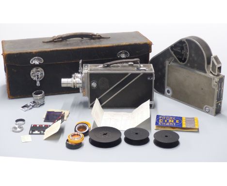Kodak Special 16mm cine camera in original fitted case with extra 200ft film holder, extension tube and f -2.7 15mm, f4.5 31n