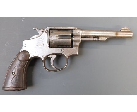 Deactivated Tanque Model 1931 Smith &amp; Wesson .38 Special six shot double action police revolver stamped to the left side 