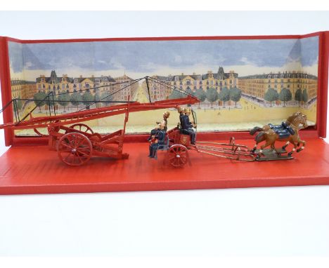 CBG Mignot diorama model Grande echelle hippomobile 1328, in original display box, 43.5x14.5x9cm