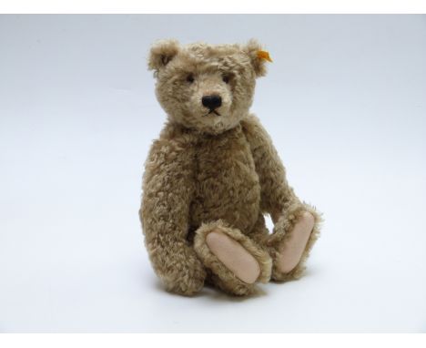 Steiff Teddy bear with blonde mohair, felt pads, growler and jointed limbs, 38cm tall&nbsp;