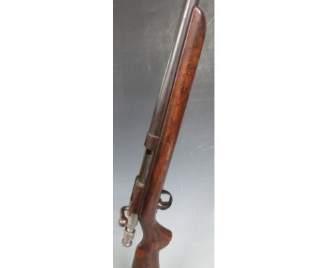 The Grange Gun Co of Hewell Redditch 12 bore single barrelled bolt action shotgun with semi-pistol grip end named 28 inch bar