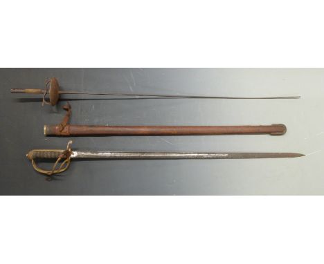 British Army 1821 pattern Artillery officer's sword, with Star of David proof mark, George V royal cipher and Royal Artillery