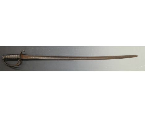 British Army 1821 pattern Light Cavalry officer's sword with G &amp; WA maker's mark