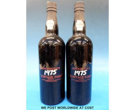 1975 Cockburns vintage port, 2 x 75cl bottles