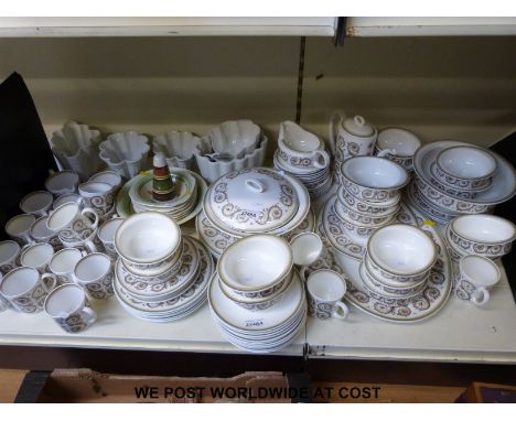 A collection of Clarice Cliff, Shelley and other vintage jelly moulds and a large quantity of Susie Cooper Venetian coffee an