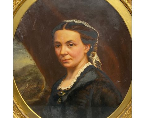 John Alfred Horsburgh (1835-1924), a large 19th century oil painting on canvas, portrait of a lady, signed to the lower left 