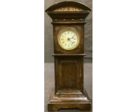 A late 19th century miniature longcase clock, 27.5cm high, c.1890 