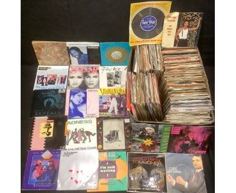 Vinyl Records - singles, various artists and genres, including Michael Jackson, Madonna, Judas Priest, Wings, Rod Stewart, Ni