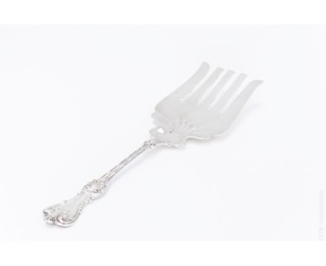 Whiting sterling silver serving fork, King Edward pattern.  Approximately 10 3/4" long, 4.5ozt.