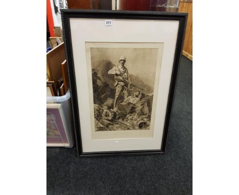 ANTIQUE PRINT - TRUE TILL DEATH