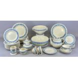 ASSORTED WEDGWOOD EMBOSSED QUEEN'S WARE TABLEWARE, including two fruit bowls, teapot, two lidded