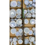 WEDGWOOD EMBOSSED QUEEN'S WARE, impressive collection of tableware including oval platters, tureens,