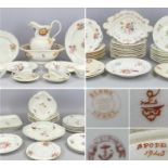 BLOOR DERBY, DAVENPORT, DERBY and other makes, an assortment of floral hand-painted plates,