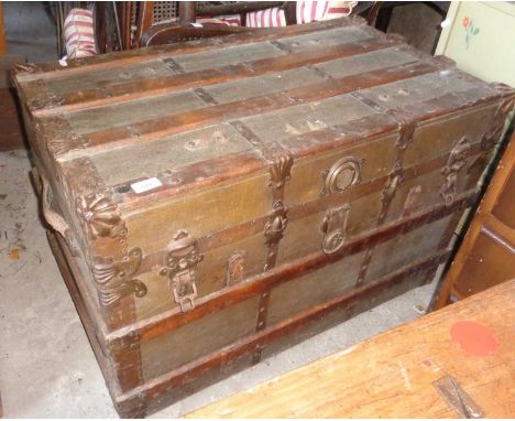 Victorian steamer trunk