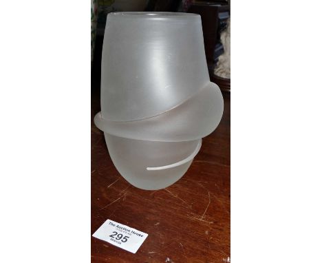 Modernist Steuben art glass vase by Paul Schultz