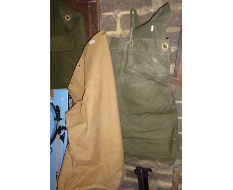 Three army kit bags