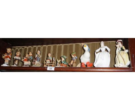 Collection of Hummel figures (7) and three others