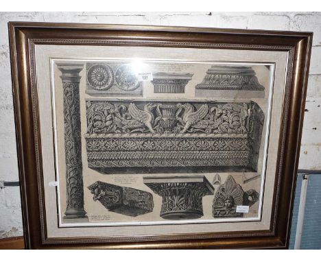 Architectural engraving