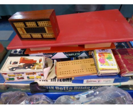 A Collection of Board Games, Card Games, Cribbage Scorers etc  
