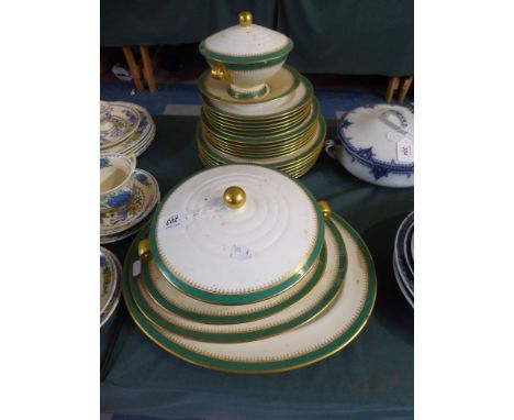 A Collection of Spode Copeland Dinner Wares to Include Sauce Tureen, Vegetable Tureen, Three Graduated Meat Plates, Six Dinne