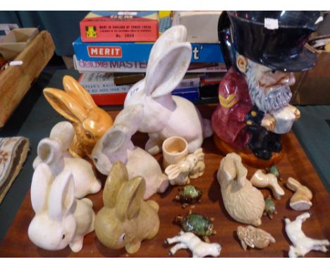 A Collection of Ceramic Animal Ornaments Etc