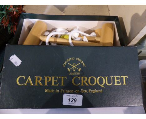 A Carpet Croquet Set by Townsend
