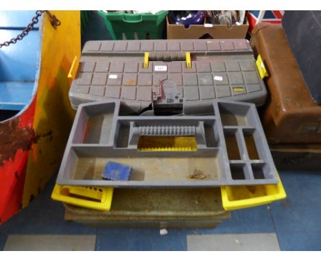 Two Tool Boxes Containing Work Shop Tools