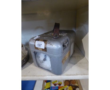 A Metal Cased Pigeon Clock