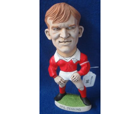 John Hughes 'World of Groggs' ceramic figure of Welsh rugby player Neil Jenkins.(B.P. 24% incl. VAT)