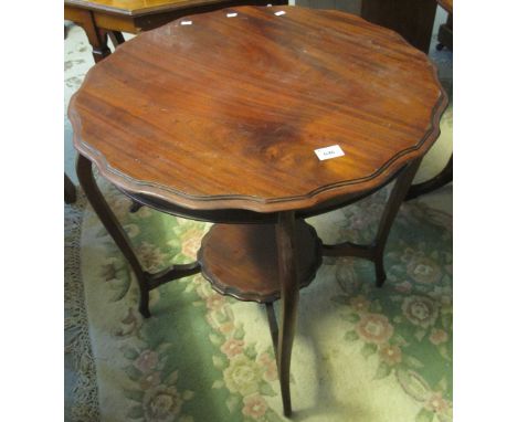 Edwardian mahogany centre table with moulded edged top and under shelf.(B.P. 24% incl. VAT)