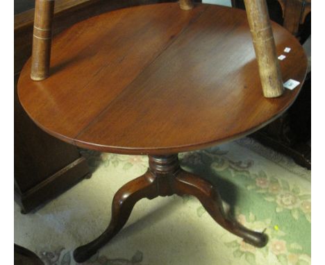 19th Century oak tip top tripod table.(B.P. 24% incl. VAT)