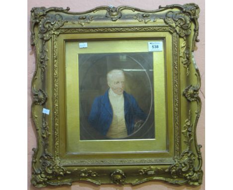British School, (19th Century), portrait of a gentleman, possibly the Duke of Wellington, watercolours.  24 x 21cm approx.  F