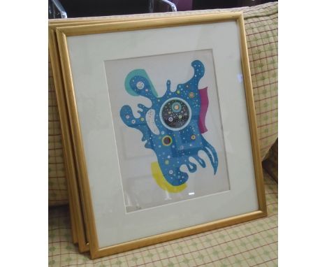 VASSILY KANDINSKY, 'Composition' lithograph, signed in the plate with date '1938', 35cm x 26cm, framed and glazed. 