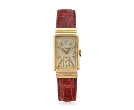 LECOULTRE IN GOLD, 30S Case: signed L.W.W.Co, n. 23822, in 14K gold, snap on caseback, stepped lugs. Bracelet/Strap: – Dial: 