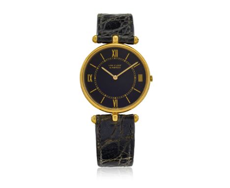 VAN CLEEF &amp; ARPELS REF. 9065 IN ORO, 90S Case: signed Piaget, n. 102159, in 18K gold, snap on caseback. Bracelet/Strap: s