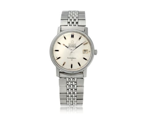 OMEGA CONSTELLATION REF. 168.018 AUTOMATIC, 60S Case: signed, in stainless steel, screwed caseback. Bracelet/Strap: signed, i