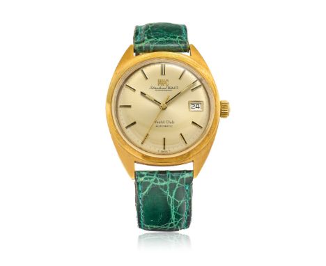 IWC YACHT CLUB REF. 1811 SELF-WINDING IN GOLD, BOX AND GUARANTEE, 70S Case: signed, n. 1996885, in 18K gold, screwed caseback