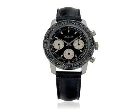 JAEGER-LECOULTRE CHRONOGRAPH REF. E2643 "SHARK", 60S VERY RARE AND ATTRACTIVE WORLD TIME CHRONOGRAPH Case: signed, in stainle