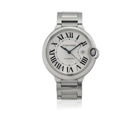 CARTIER BALLON BLEU SELF-WINDING REF. 3001, 2000S Case: signed, n. 247508NX, in stainless steel, caseback with screws. Bracel