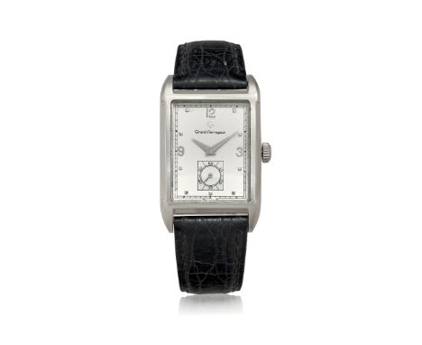 GIRARD-PERREGAUX 200TH ANNYVERSARY REF. 4961 IN WHITE GOLD, 1991 Case: signed, in 18K white gold, caseback with screws. Brace