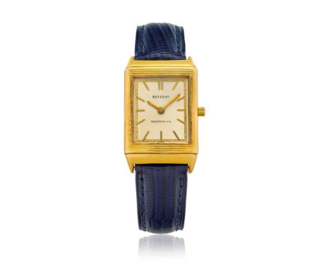 JAEGER-LECOULTRE REVERSO RETAILED BY HAUSMANN IN WHITE AND YELLOW GOLD, 30S VERY RARE FIRST EXAMPLE OF THE REVERSO WITH TAVAN