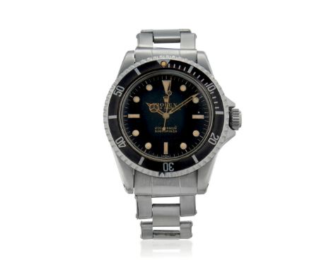 ROLEX SUBMARINER REF. 5512 METERS FIRST "GILT", BOX AND GUARANTEE, SOLD IN 1965 RARE AND ICONIC SUBMARINER WITH GILT WRITINGS