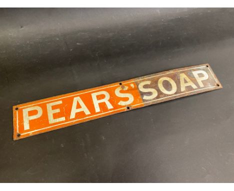 A Pear's Soap rectangular enamel strip sign, in original condition, 18 x 2 3/4".