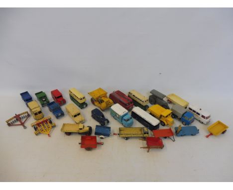 A quantity of playworn and better Dinky and Corgi toys.