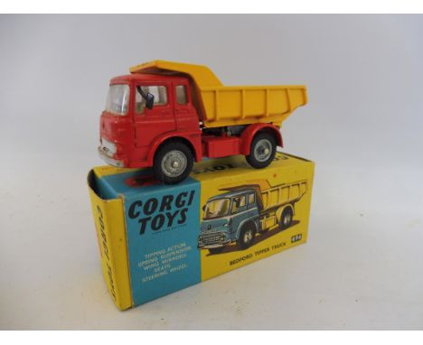 A boxed Corgi Toys Bedford Tipper Truck, no. 494, overall VG condition, box good.